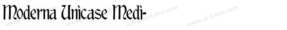Moderna Unicase Medi字体转换